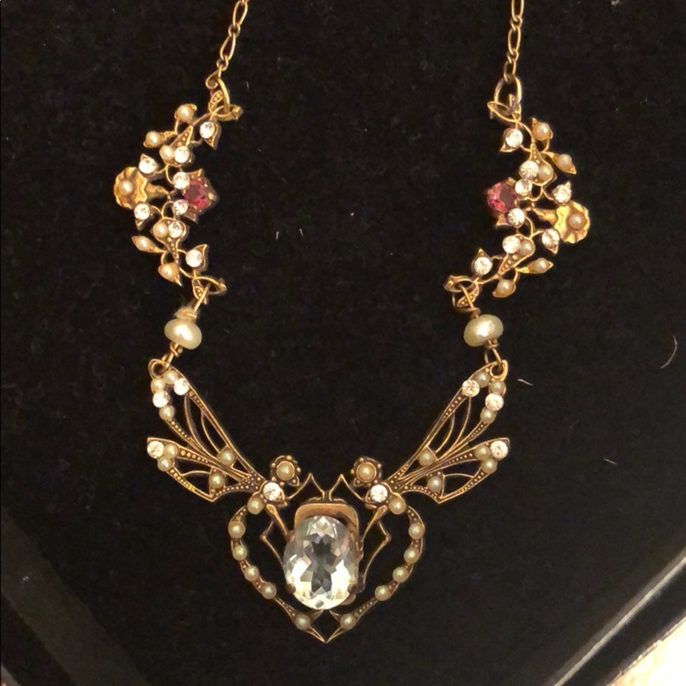 Blue topaz Italian Renaissance necklace